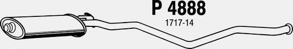 Средний глушитель выхлопных газов fenno P4888