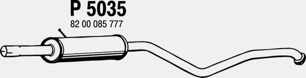 Средний глушитель выхлопных газов fenno P5035