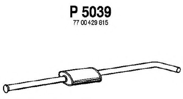 Средний глушитель выхлопных газов fenno P5039
