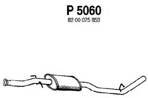 Средний глушитель выхлопных газов fenno P5060