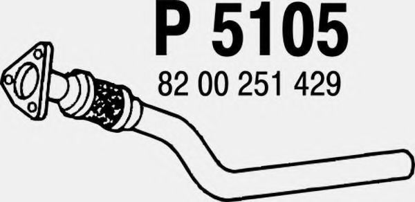 Приемная труба глушителя fenno P5105