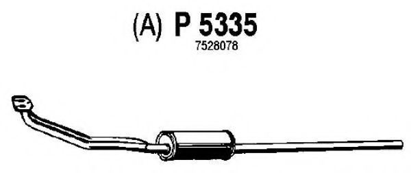 Предглушитель выхлопных газов fenno P5335