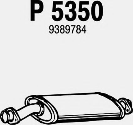 Средний глушитель выхлопных газов fenno P5350