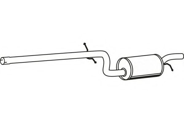 Средний глушитель выхлопных газов fenno P5779