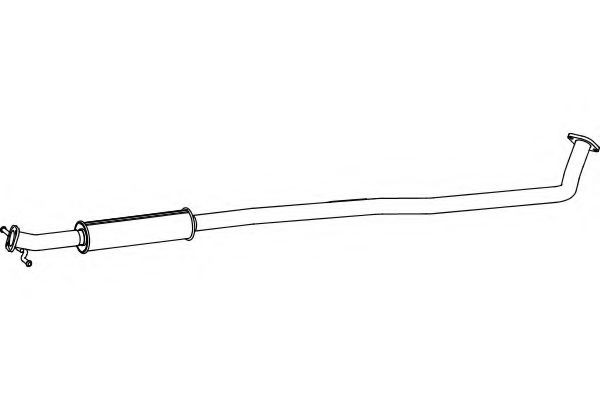 Средний глушитель выхлопных газов fenno P6301