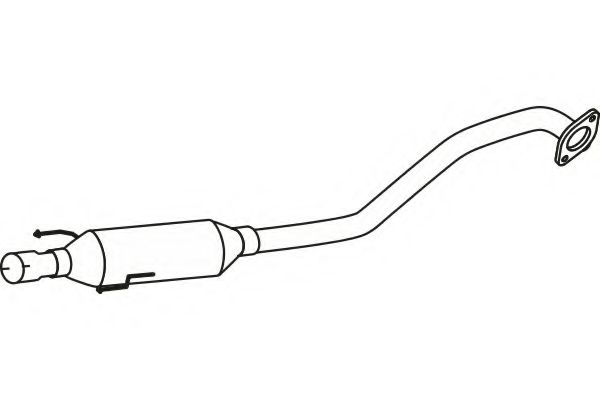 Средний глушитель выхлопных газов fenno P6567