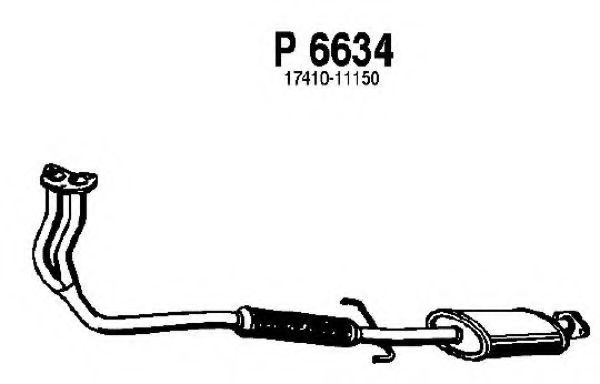Предглушитель выхлопных газов fenno P6634