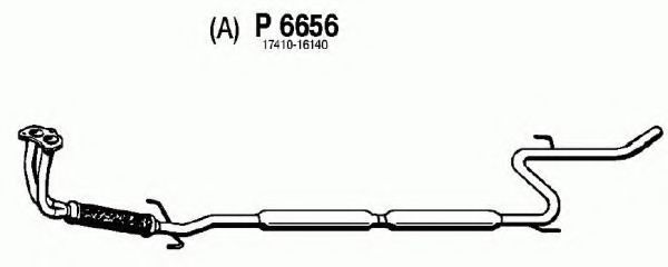 Предглушитель выхлопных газов fenno P6656