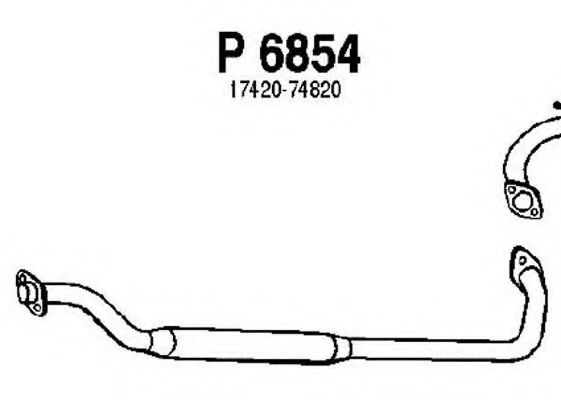 Средний глушитель выхлопных газов fenno P6854