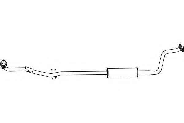 Средний глушитель выхлопных газов fenno P6931