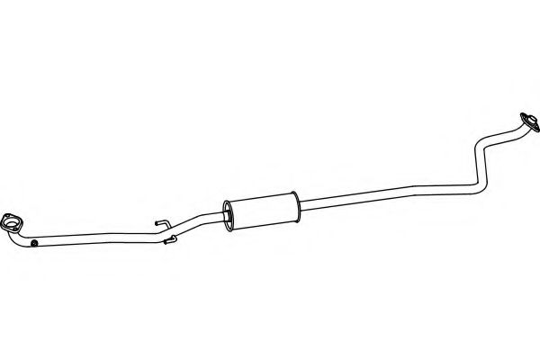Средний глушитель выхлопных газов fenno P6932