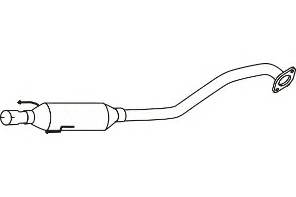 Средний глушитель выхлопных газов fenno P6947