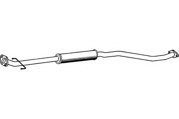 Средний глушитель выхлопных газов fenno P6950