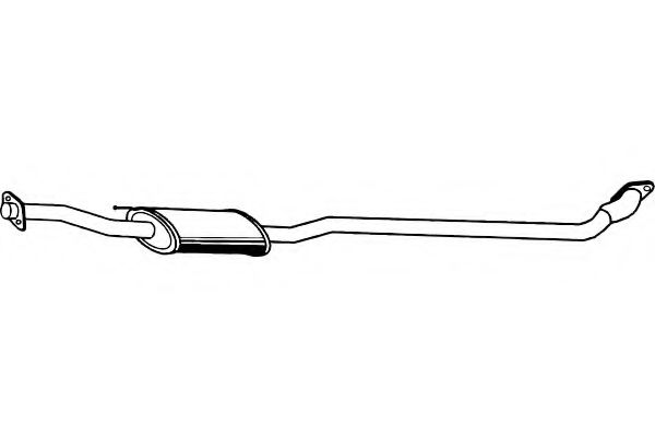 Средний глушитель выхлопных газов fenno P6954