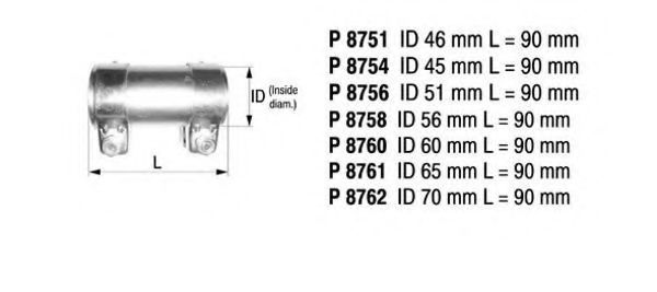 Хомут соединительный fenno P8754