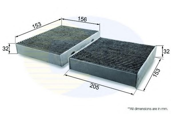 Фильтр салона COMLINE EKF101A