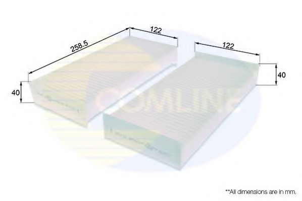 Фильтр салона COMLINE EKF231