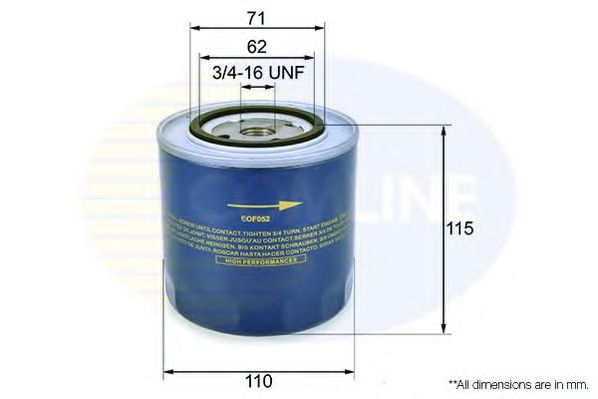 Масляный фильтр COMLINE EOF052