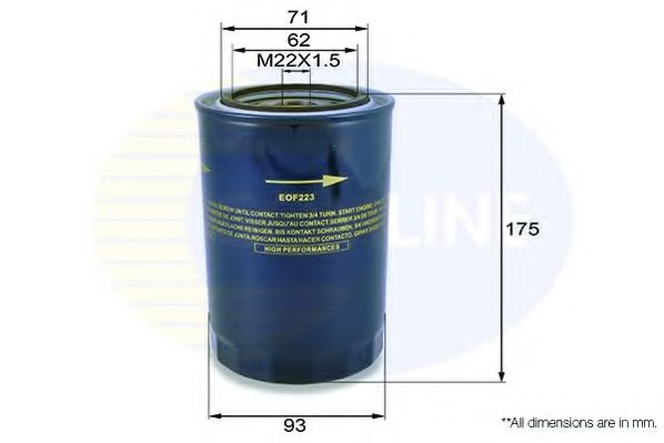 Масляный фильтр COMLINE EOF223