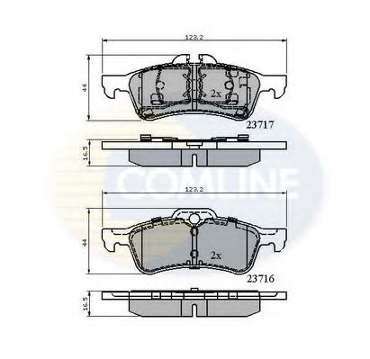 Тормозные колодки COMLINE CBP01317