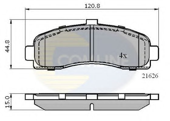 Тормозные колодки COMLINE CBP0508