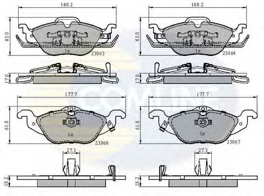Тормозные колодки COMLINE CBP3584