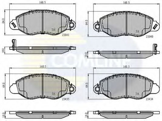 Тормозные колодки COMLINE CBP31107