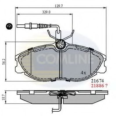 Тормозные колодки COMLINE CBP1340