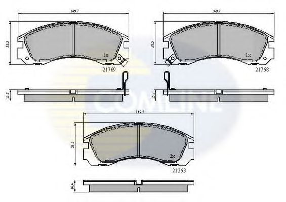 Тормозные колодки COMLINE CBP3234