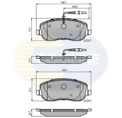 Тормозные колодки COMLINE CBP11158