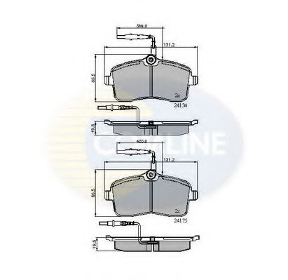 Тормозные колодки COMLINE CBP11250