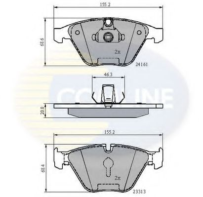 Тормозные колодки COMLINE CBP02100