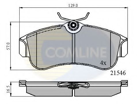 Тормозные колодки COMLINE CBP0566