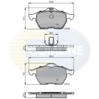 Тормозные колодки COMLINE CBP0749