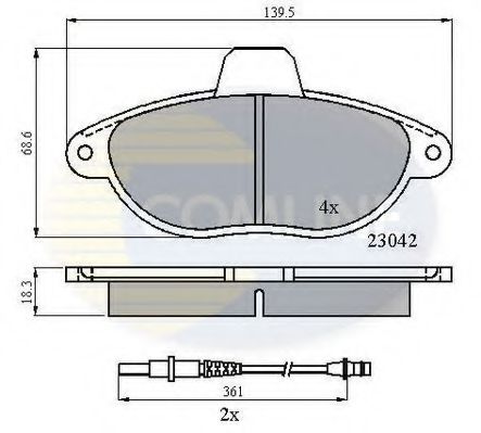 Тормозные колодки COMLINE CBP2714