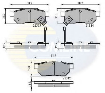 Тормозные колодки COMLINE CBP3242