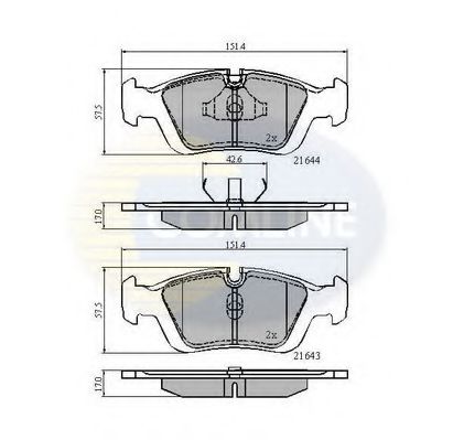 Тормозные колодки COMLINE CBP0513