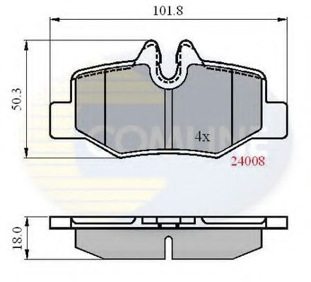 Тормозные колодки COMLINE CBP01306