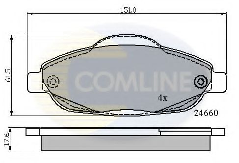 Тормозные колодки COMLINE CBP01765