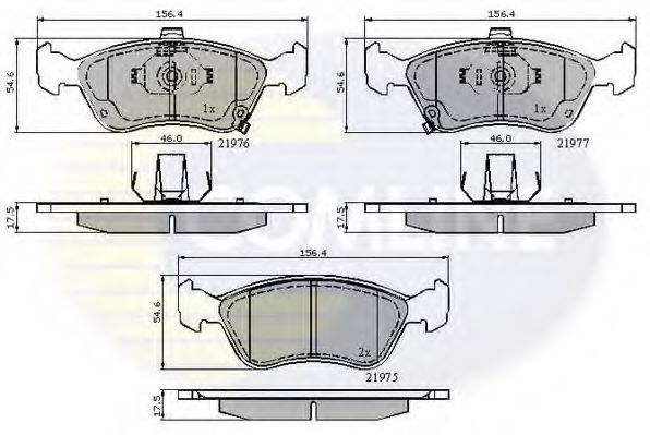 Тормозные колодки COMLINE CBP3450