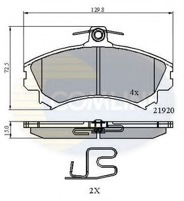 Тормозные колодки COMLINE CBP3462