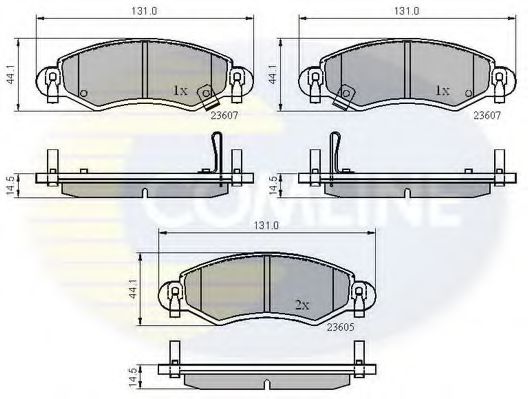 Тормозные колодки COMLINE CBP3893