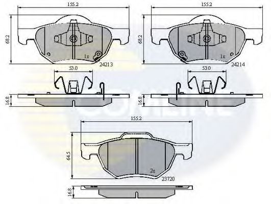 Тормозные колодки COMLINE CBP31195