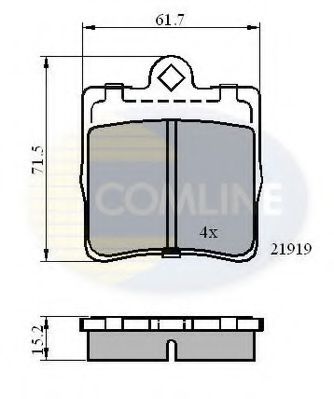 Тормозные колодки COMLINE CBP0454