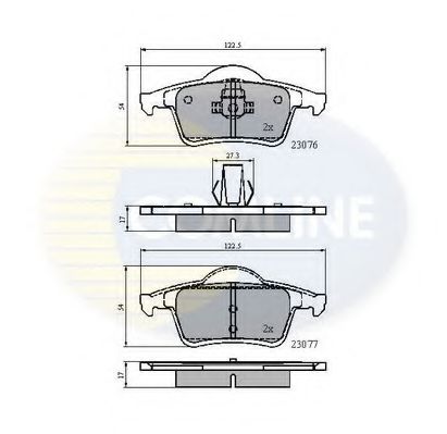 Тормозные колодки COMLINE CBP0729