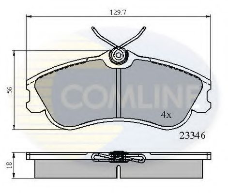Тормозные колодки COMLINE CBP0892