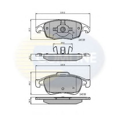 Тормозные колодки COMLINE CBP01719