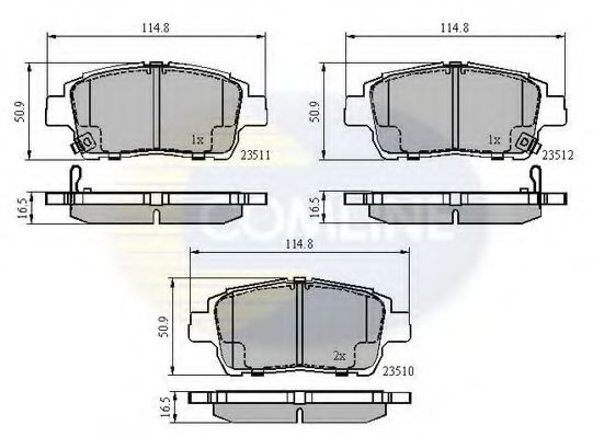 Тормозные колодки COMLINE CBP3901