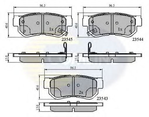 Тормозные колодки COMLINE CBP3935