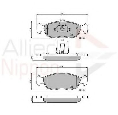Тормозные колодки COMLINE ADB0570